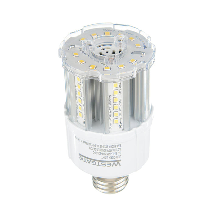 Westgate Manufacturing 12W LED Corn Lamp 1800Lm 5000K E26 AC 100-277V UL Listed (CL-EHL-12W-50K-E26)