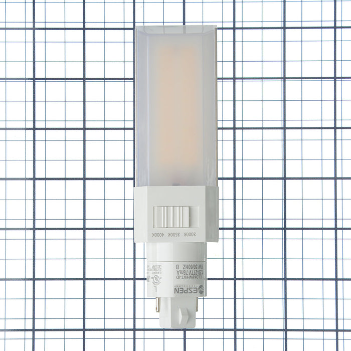 Espen LED Lamp Flex Type B 8W 4000K 950Lm 2 Or 4-Pin 120-277V Horizontal Installation Assembled In USA (CLD18WH/840-ID BAA)