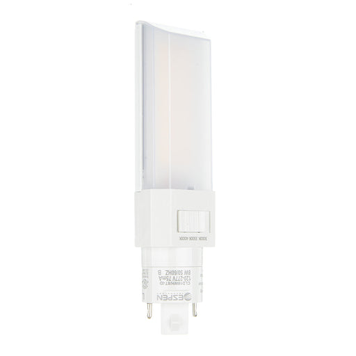 Espen 931-372 Flex Type B LED Lamp Ballast Bypass Input 120-277Vac 3000K/3500K/4000K 8W 1000Lm G24D Or G24Q Base Horizonal Plastic (CLD18WH/8T-ID)