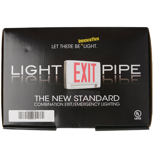 Best Lighting Products CLPU2RWRC Lightpipe LED Exit And Emergency Combination (CLPU2RWRC)