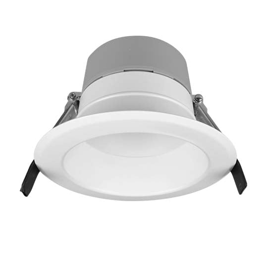NICOR 4 Inch Commercial Recessed LED Downlight Wattage/CCT Selectable 7W/10W/11W 3000K/3500K/4000K/5000K 90 CRI 120-277V Black (CLR43SUS9BK)