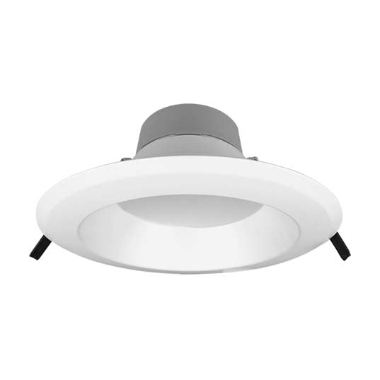 NICOR 8 Inch Commercial Recessed LED Downlight Wattage/CCT Selectable 25W/29W/35W 3000K/3500K/4000K/5000K 90 CRI 120-277V White (CLR83SUS9WH)