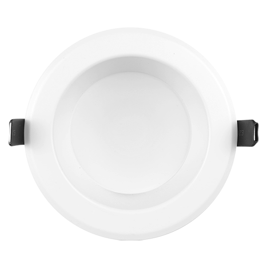 NICOR 4 Inch Commercial Recessed LED Downlight Wattage/CCT Selectable 7W/10W/11W 3000K/3500K/4000K/5000K 90 CRI 120-277V Black (CLR43SUS9BK)