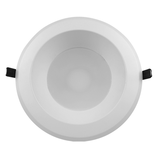 NICOR 8 Inch Commercial Recessed LED Downlight Wattage/CCT Selectable 25W/29W/35W 3000K/3500K/4000K/5000K 90 CRI 120-277V White (CLR83SUS9WH)