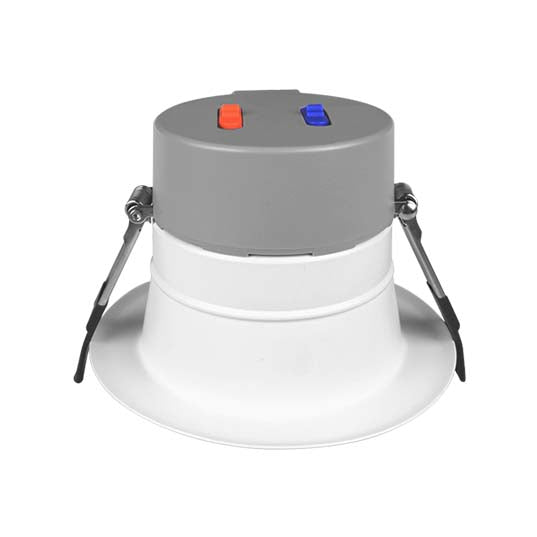 NICOR 4 Inch Commercial Recessed LED Downlight Wattage/CCT Selectable 7W/10W/11W 3000K/3500K/4000K/5000K 90 CRI 120-277V Black (CLR43SUS9BK)