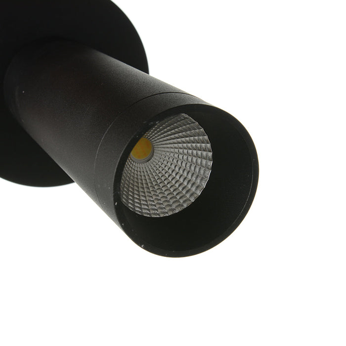 Westgate Manufacturing 2 Inch Ceiling Mount Cylinder 9W 3000K/4000K/5000K Triac Dimming Black (CMC2-MCT-DT-BK)