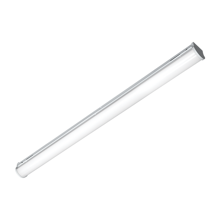 Columbia MPS4-35ML-CW-EDU 4 Foot LED Fixture 3500K 4500Lm Surface Mount Wall Mount Or Suspended Curved Frosted Acrylic Wide Distribution Lens 0-10V Dimming 120-277V 32W White (93098758)
