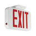 COMPASS CERG High Impact UL Flame Rated Thermoplastic Exit Single/Double Universal Face Selectable Red Or Green Letters White With Battery (93104744)