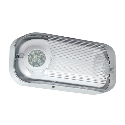 COMPASS CSWEU2LED Decorative LED AC/Emergency Light Wet Location Impact Resistant White Finish (93081861)