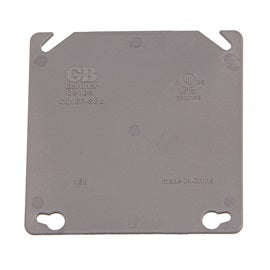 Gardner Bender 4 Inch Square Box Cover Gray 2 Gang (COVER-SQG)