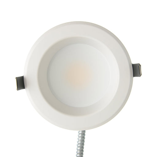 RAB Commercial Downlight 4 Inch Round Metallic White 7W/9W/12W 3000K/3500K/4000K/5000K Universal Voltage 0-10V Dimming 4 CCT (CRLEDFA-4R-12S-9CCT-UNV-WS)