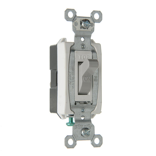 Pass And Seymour 15A 120/277VAC Side Wire Commercial Single-Pole Switch Gray (CS15AC1GRY)