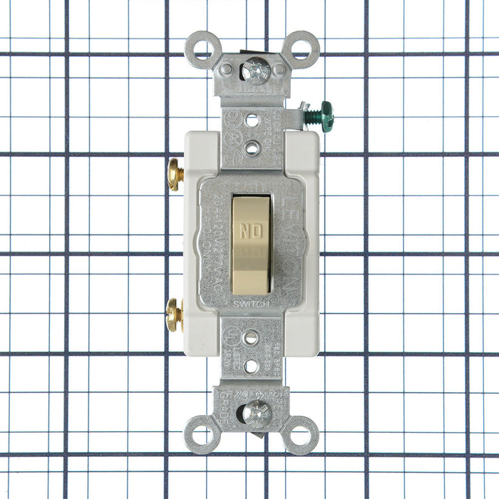 Pass And Seymour 15A 120/277VAC Side Wire Commercial Single-Pole Switch Gray (CS15AC1GRY)