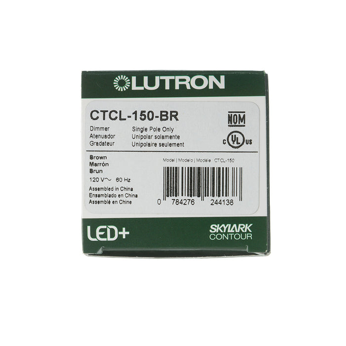 Lutron Contour 150W LED Slide To Off Brown (CTCL-150-BR)