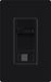 Lutron Contour 1.5A Fan 3-Way 3-Speed Black Clamshell (CTFSQ-FH-BL)