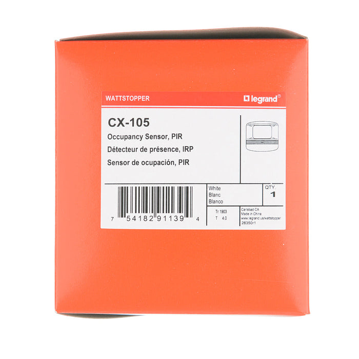 Pass And Seymour PIR Ceiling Occupancy Sensor 2000 Square Foot 24VDC (CX105)