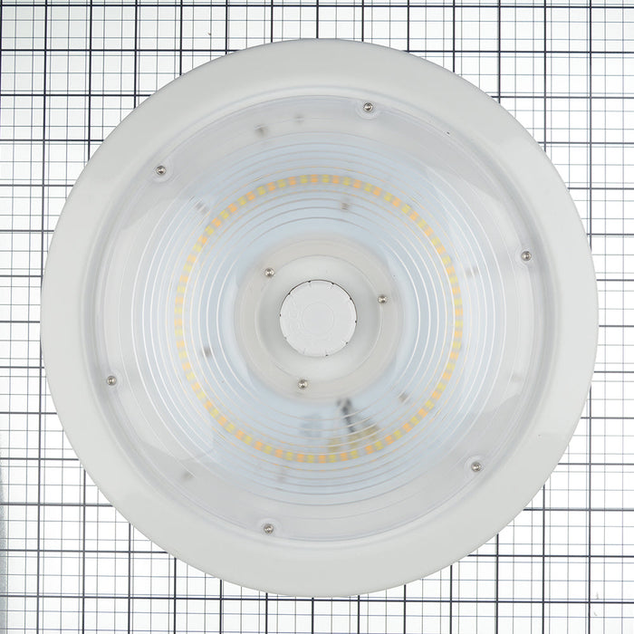 Westgate Manufacturing Builder Series Indoor Round Canopy Light Wattage/CCT Selectable 30W/40W/50W 3000K/4000K/5000K Sensor Ready Emergency Backup White (CXER-30-50W-MCTP-SR-EM-WH)