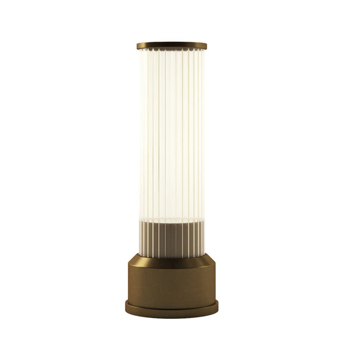 Bulbrite CANDLESTICK/TL/BB Cordless Indoor Table Lamp Candlestick 4W 3.7V 300Lm 2700K 90 CRI Brushed Brass (K70401)