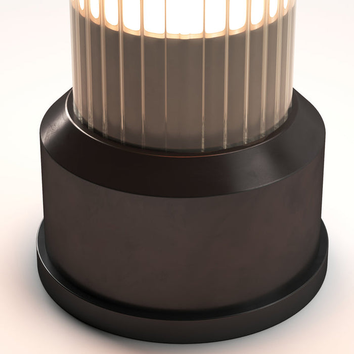 Bulbrite CANDLESTICK/TL/GR Cordless Indoor Table Lamp Candlestick 4W 3.7V 300Lm 2700K 90 CRI Graphite (K70402)