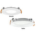 MORRIS 6 Inch LED Wafer Downlight CCT Selectable 2700K/3000K/3500K/4000K/5000K 120V 12W White Baffle (72785B)