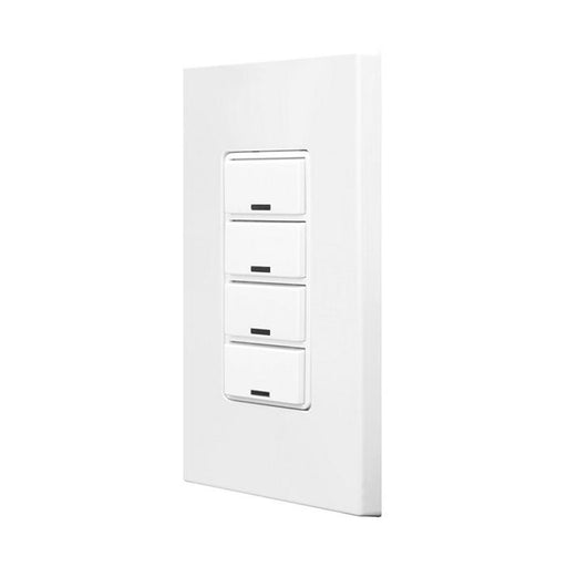 Leviton White GreenMAX Digital Switch 4-Button Color Change Kit With Wall Plate (RDGSW-4EW)