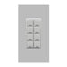 Leviton Gray Decora Low Voltage Digital Switch 8-Button Color Change Kit With Screwless Wall Plate (RDGSW-8EG)