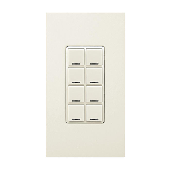 Leviton Color Change Kit For GreenMax Digital Keypad Light Switch 8-Button Light Almond (RDGSW-8ET)