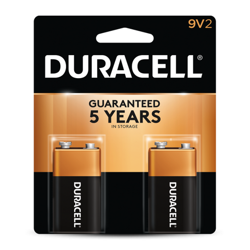 Duracell 4133303961 Duracell Alkaline 9V 2-Pack Blister (MN1604B2)