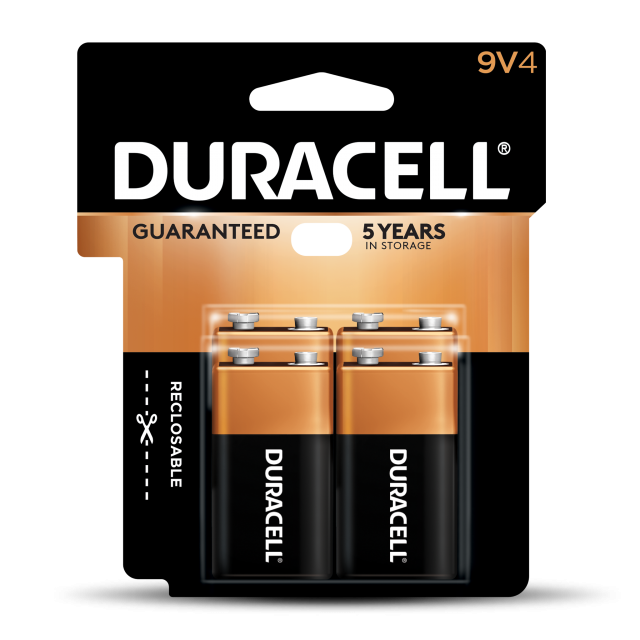 Duracell 4133377364 Battery Duracell 9V 4-Pack (MN16RT4Z)