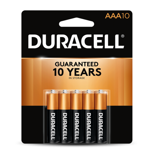 Duracell 4133317064 Duracell Coppertop 10 AAA Cells (MN2400B10Z)