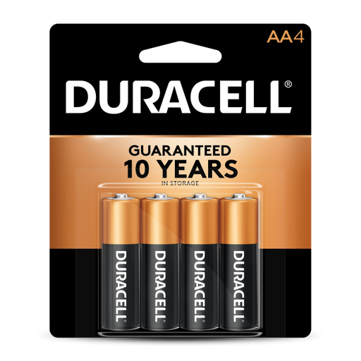 Duracell 4133303561 Duracell Alkaline AA 1.5V 4-Pack Blister (MN1500B4)