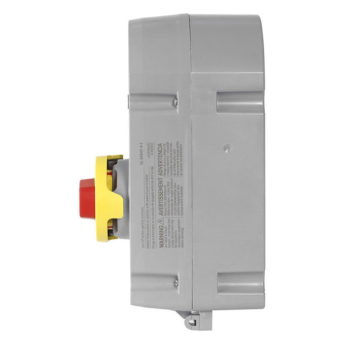 Leviton 30/32 Amp Non-Fused Curve Top Safety Disconnect Switch With Auxiliary Contact (N/O) Power Switch (LDS30-ACT)