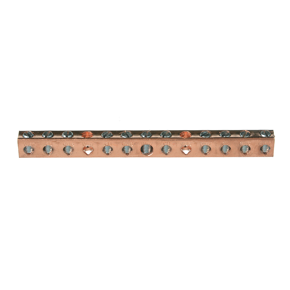 ILSCO D167-10 Copper Neutral Bar Main Conductor Range 4-14 — Lighting ...