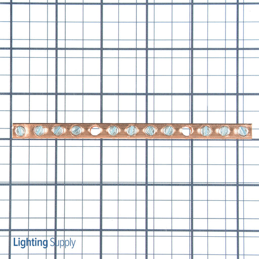 ILSCO Copper Neutral Bar Main Conductor Range 4-14 Tap Range 6-14 11 Ports (D167-10)
