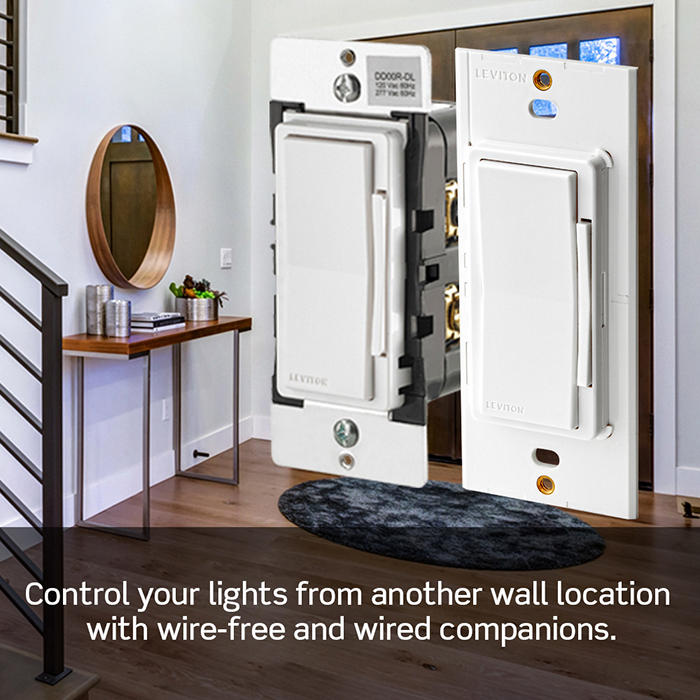 Leviton Decora Smart 0-10V Dimmer Switch Wi-Fi Neutral Wire Required White (D2710-1BW)