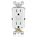 Leviton 15A Self-Test Tamper-Resistant Smart GFCI Outlet With LED Indicator Light (D2GF1-KW)