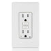 Leviton 15A Self-Test Tamper-Resistant Smart GFCI Outlet With LED Indicator Light (D2GF1-KW)