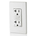 Leviton 20A Self-Test Tamper-Resistant Smart GFCI Outlet White (D2GF2-KW)