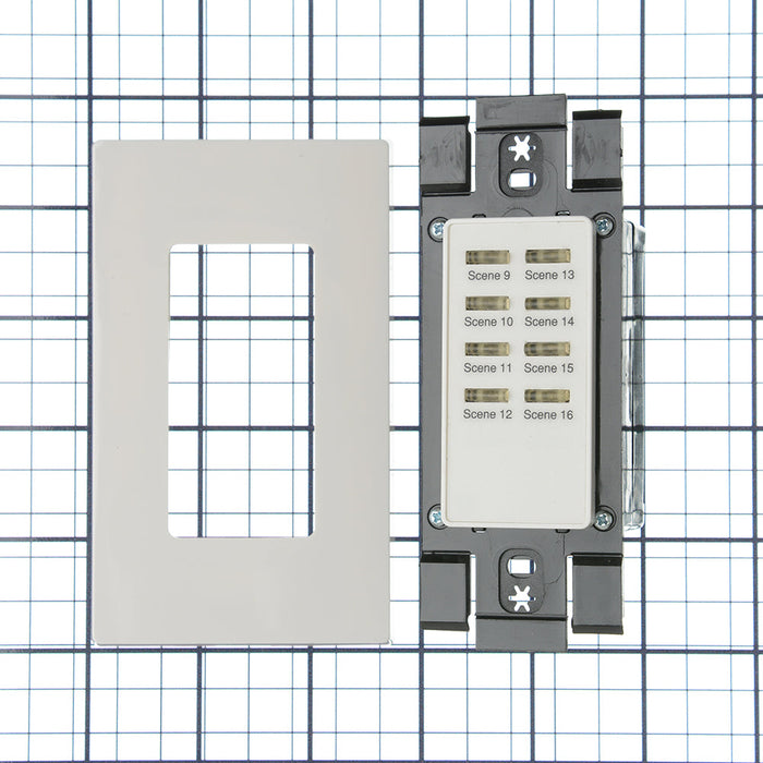 Leviton Dimensions Commercial Lighting Control System Scene 9 Through 16 Station White (D42P9-16W)