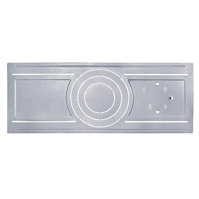 Leviton Universal Fit New Construction Mounting Plate For 4/6 And 8 Inch Round Slim Series Downlights (DBRUX-H00)