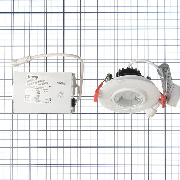 NICOR 3 Inch LED Gimbal Recessed Downlight White 5000K (DGD311205KRDWH)