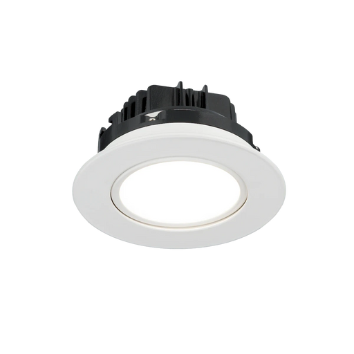 American Lighting DIP 360 Degree Gimbal 4 Inch Downlight CCT Selectable 2700K/3000K/3500K/4000K/5000K 90 CRI 120V 1500Lm White Finish (DIP4-5CCT-WH)