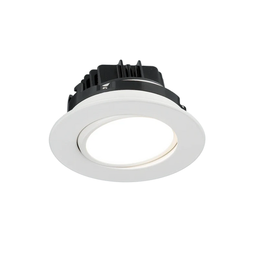 American Lighting DIP 360 Degree Gimbal 4 Inch Downlight CCT Selectable 2700K/3000K/3500K/4000K/5000K 90 CRI 120V 1500Lm White Finish (DIP4-5CCT-WH)