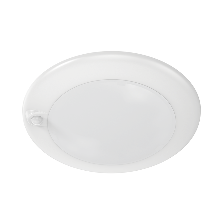 Lotus LED Lights 6 Inch PIR Sensor Surface Mount White Backlit LED Disk Downlight 15W CCT Selectable 2700K/3000K/3500K/4000K/5000K (DL205S-6-15W-5CCT-R90-0081-WH)