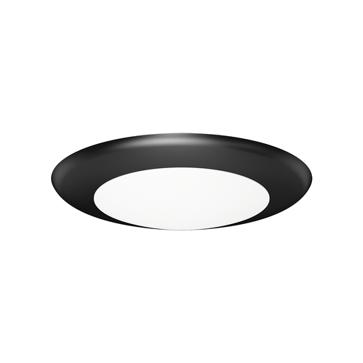 Lotus LED Lights 4 Inch Round Surface Mount Black Backlit LED Disk Downlight 10W CCT Selectable 2700K/3000K/3500K/4000K/5000K 90 CRI (DL205T-4-10W-5CCT-R90-0082-BK)