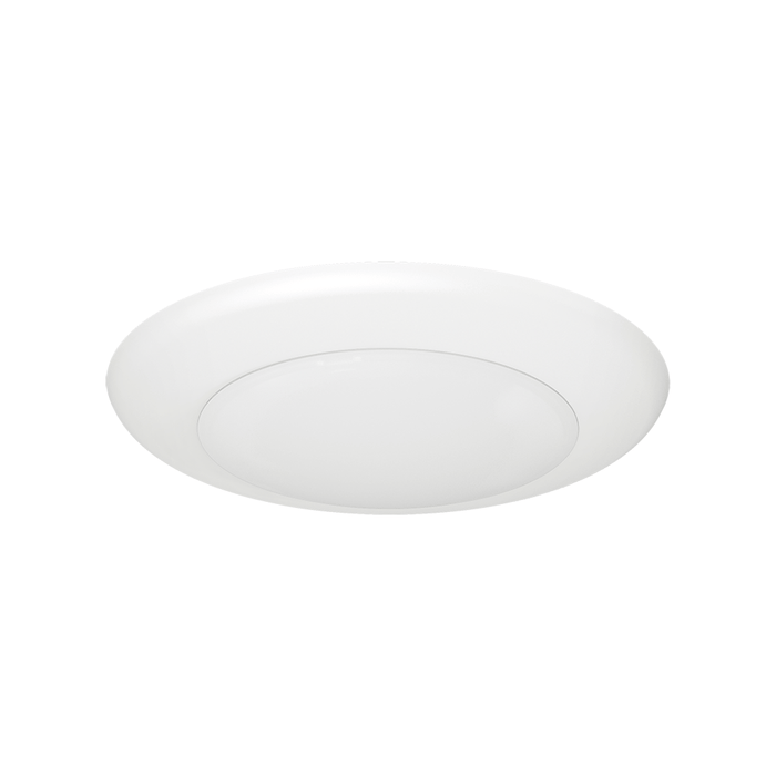 Lotus LED Lights 4 Inch Round Surface Mount White Backlit LED Disk Downlight 10W CCT Selectable 2700K/3000K/3500K/4000K/5000K 90 CRI (DL205T-4-10W-5CCT-R90-0081-WH)