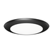 Lotus LED Lights 6 Inch Round Surface Mount Black Backlit LED Disk Downlight 15W CCT Selectable 2700K/3000K/3500K/4000K/5000K 90 CRI (DL205T-6-15W-5CCT-R90-0082-BK)
