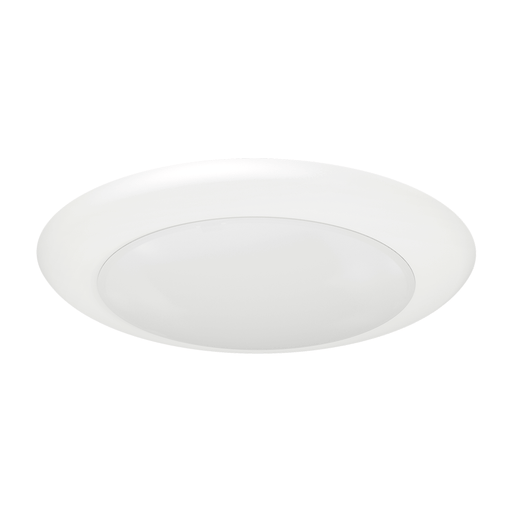 Lotus LED Lights 6 Inch Round Surface Mount White Backlit LED Disk Downlight 15W CCT Selectable 2700K/3000K/3500K/4000K/5000K 90 CRI (DL205T-6-15W-5CCT-R90-0081-WH)