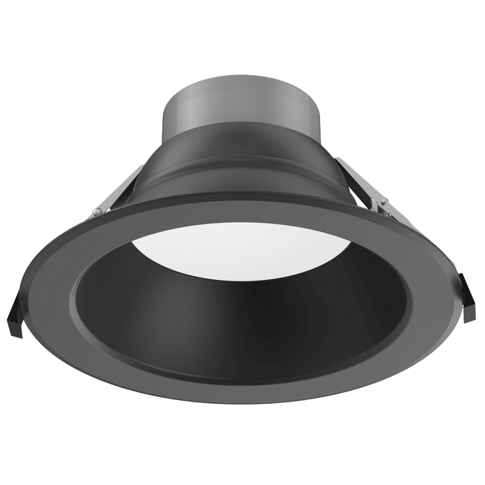 Lotus LED Lights 10 Inch Commercial LED Downlight Black Wattage/CCT Selectable 22W/26W/30W/35W/40W 2700K/3000K/3500K/4000K/5000K 120-347V 0-10V Dimming (DL254-10-40W-M-A5C5-HO-BK)