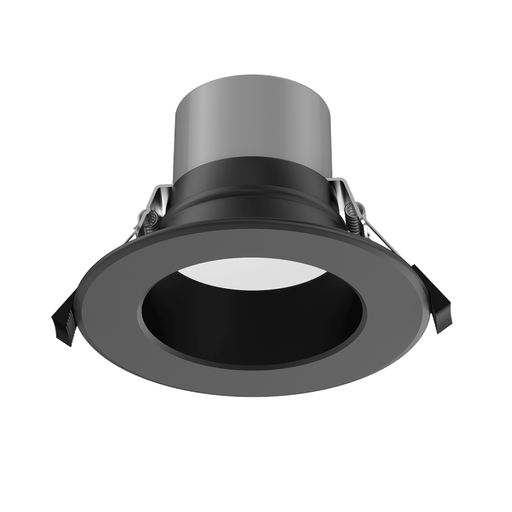 Lotus LED Lights 4 Inch Commercial LED Downlight Black Wattage/CCT Selectable 6W/8W/10W/12W/16W 2700K/3000K/3500K/4000K/5000K 120-347V 0-10V Dimming (DL254-4-16W-M-A5C5-BK)